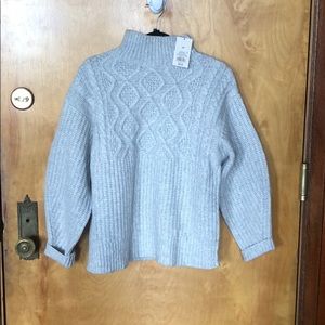 NWT Target Grey Cable Knit Sweater
